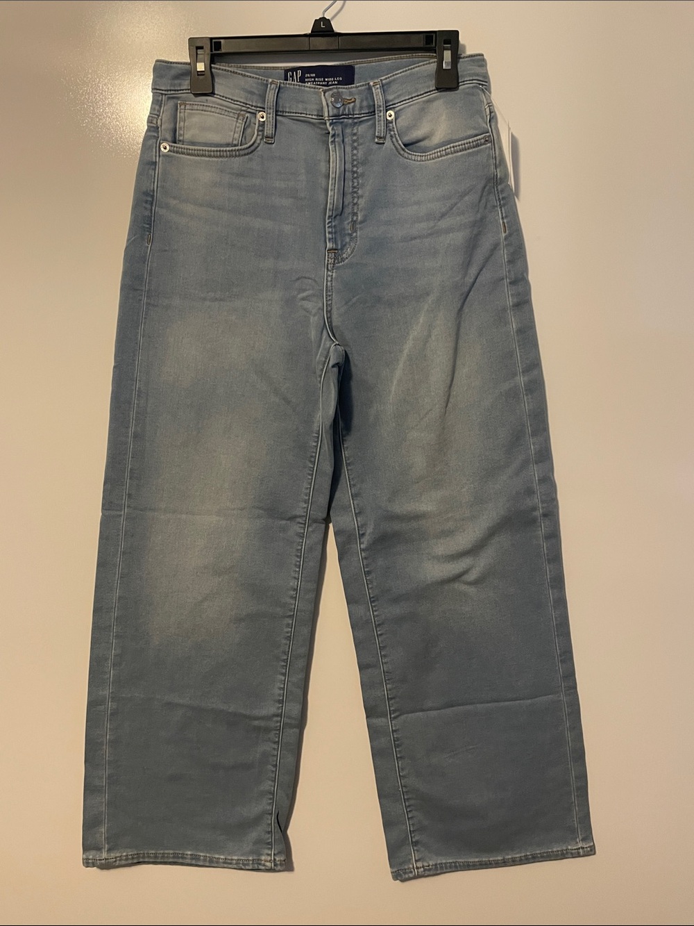 Gap denim high rise wide leg sweatpant jean size 28/6R NWT
